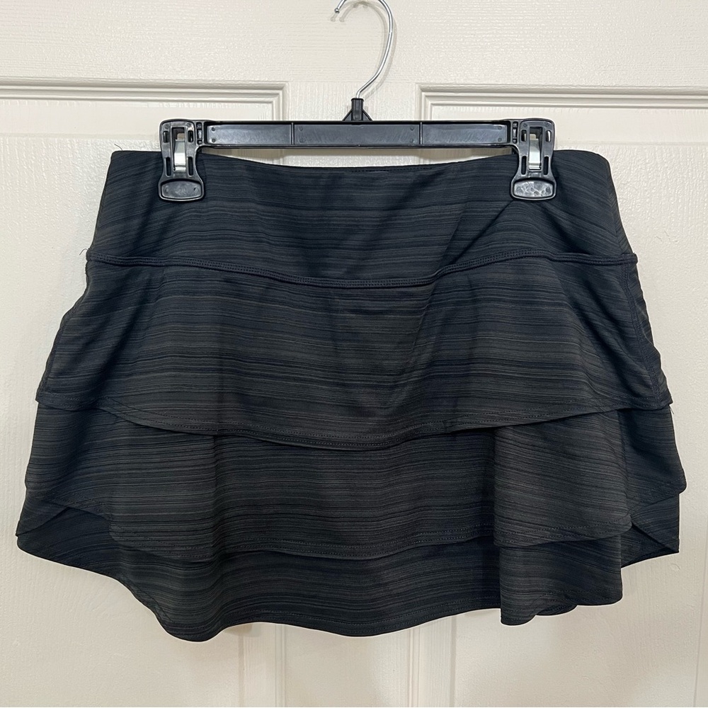 Athleta Charcoal Layered Skirt